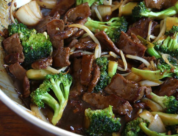 CHINESESTYLE BROCCOLI BEEF Cooking AMOUR