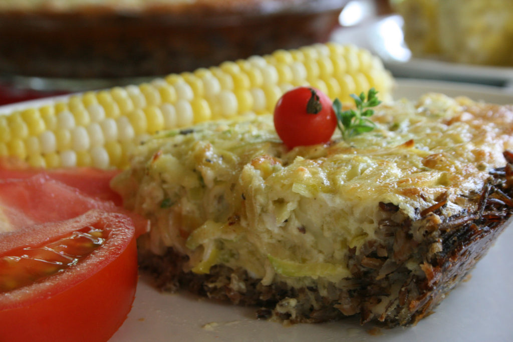 Rice Quiche Crust Cooking AMOUR
