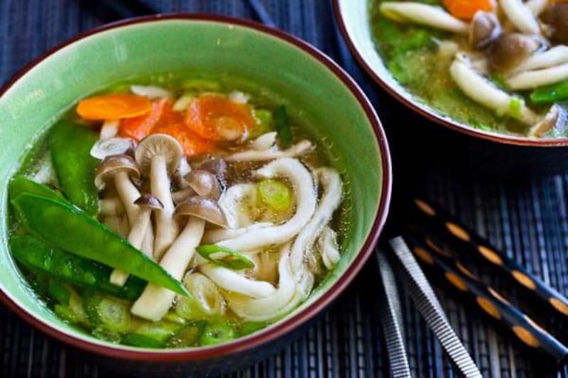 Easy Vegetarian Udon Noodle Soup Cooking AMOUR