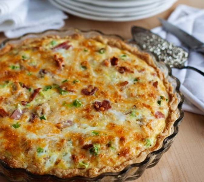 Southern Sausage Cheddar Quiche – Cooking AMOUR