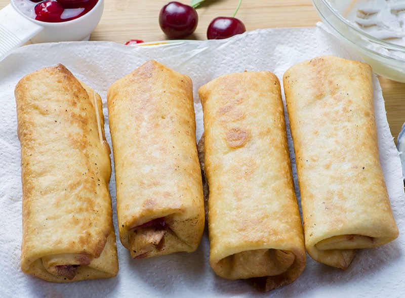 Cherry Cheesecake Egg Roll Recipe Cooking Amour 0818