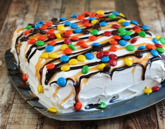 M&M Ice Cream Cake Cooking AMOUR