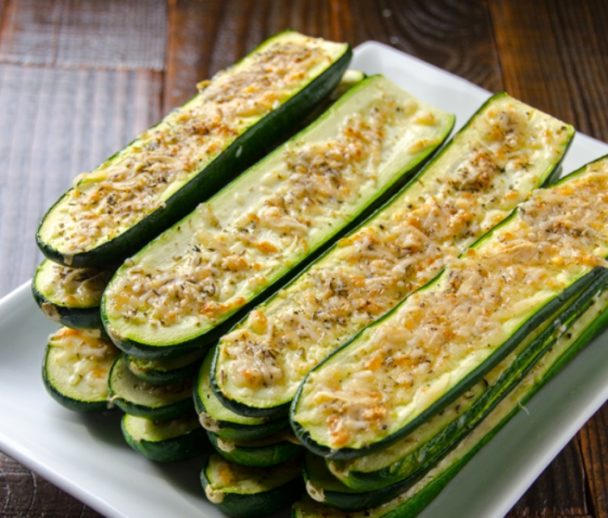 Parmesan Crusted Zucchini Cooking AMOUR