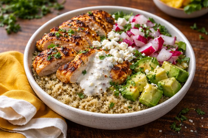Ultimate Chicken Quinoa Power Bowl for a Flavorful Boost