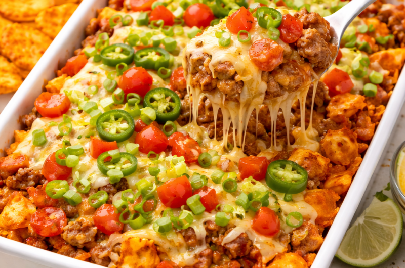 🌮🧀 Easy Doritos Taco Casserole