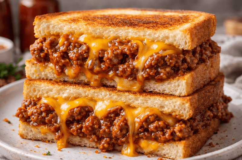 Sloppy Joe Grilled Cheese