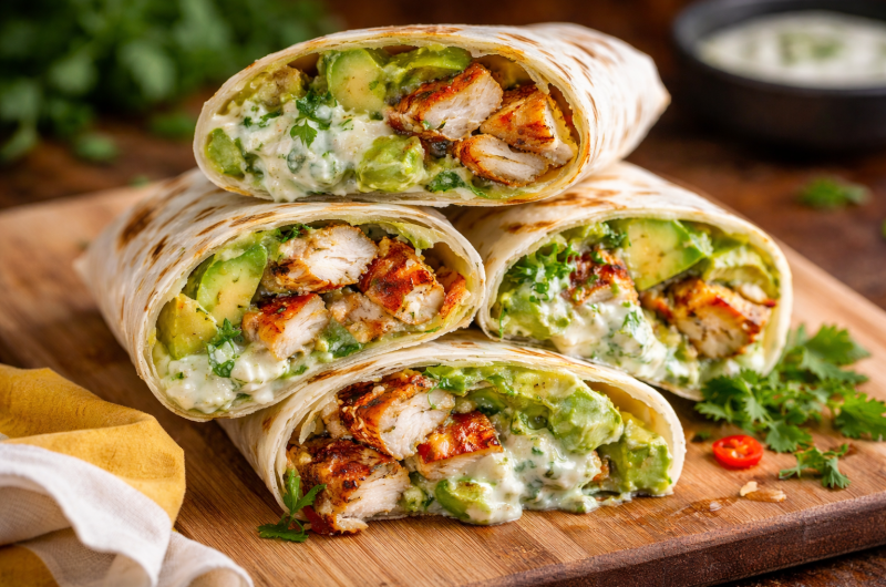Chicken Avocado Burrito