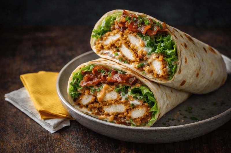 Chicken Bacon Ranch Wrap (The BEST 15-Minute Recipe!)