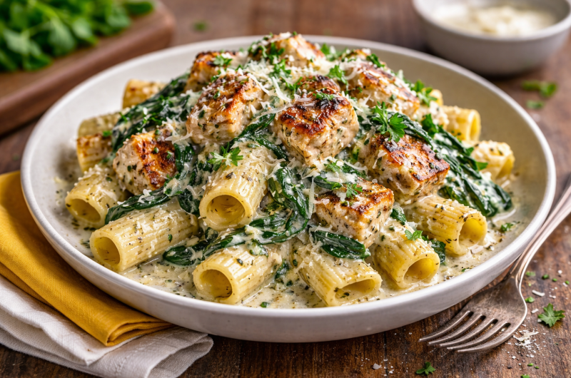 Creamy Pesto Chicken Pasta