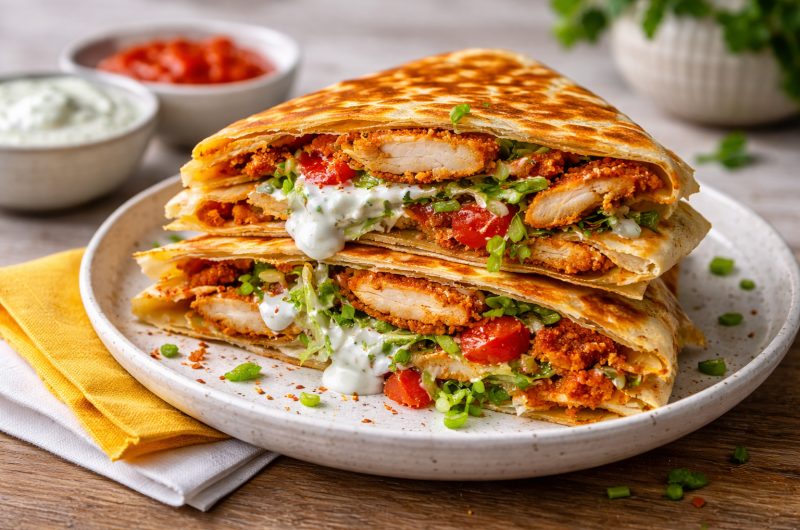Healthy Chicken Crunch Wrap